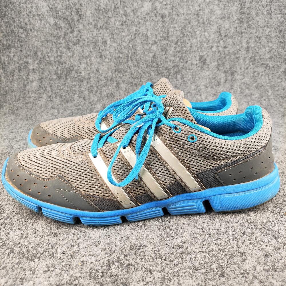 Adidas Shoes Mens Size 13 Gray Blue Mesh Running Athletic Sneakers D87056